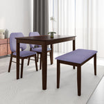 Orval 1 +  2 + Bench Dining Set (Rio Brown)