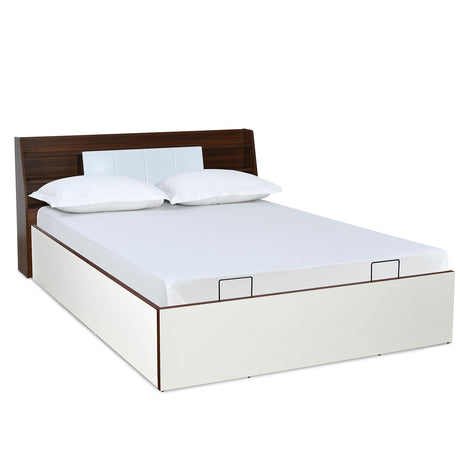 Ornate Prime Bed with Semi Hydraulic Storage (White)