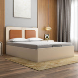 Phoenix King Bed with Hydraulic Storage (Beige)