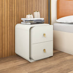 Phoenix Engineered Wood Night Stand (Left Side, Beige)