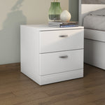 Prime Engineered Wood Nightstand (Frosty White)