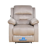 Rosia 1 Seater Manual Recliner Sofa (Light Brown)