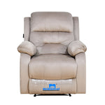 Rosia 1 Seater Manual Recliner Sofa (Light Brown)