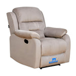 Rosia 1 Seater Manual Recliner Sofa (Light Brown)