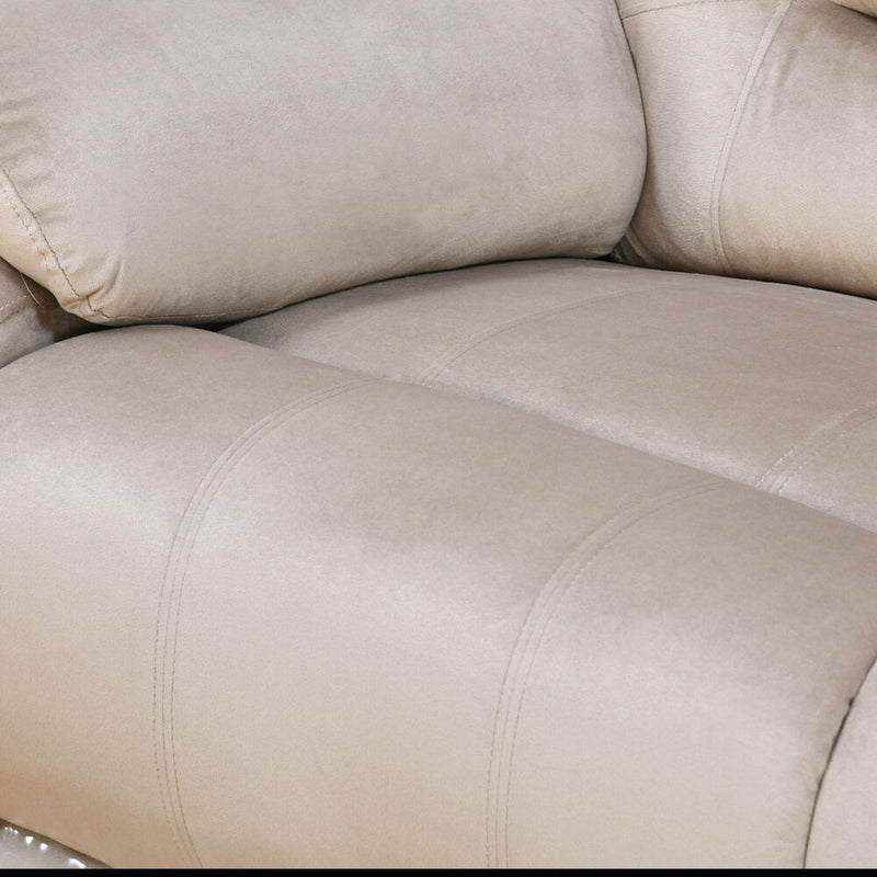 Rosia 1 Seater Manual Recliner Sofa (Light Brown)