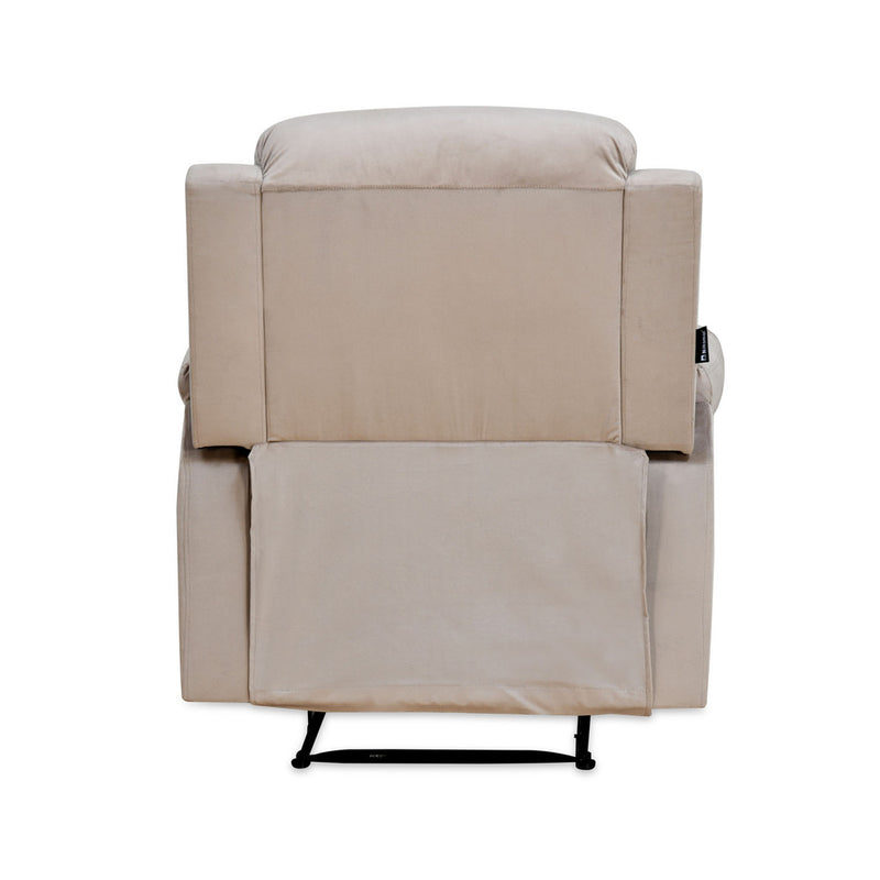 Rosia 1 Seater Manual Recliner Sofa (Light Brown)