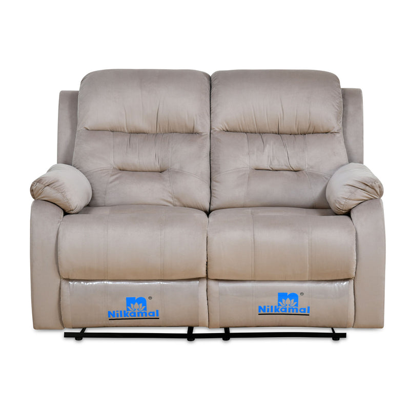 Rosia 2 Seater Manual Recliner Sofa (Light Brown)