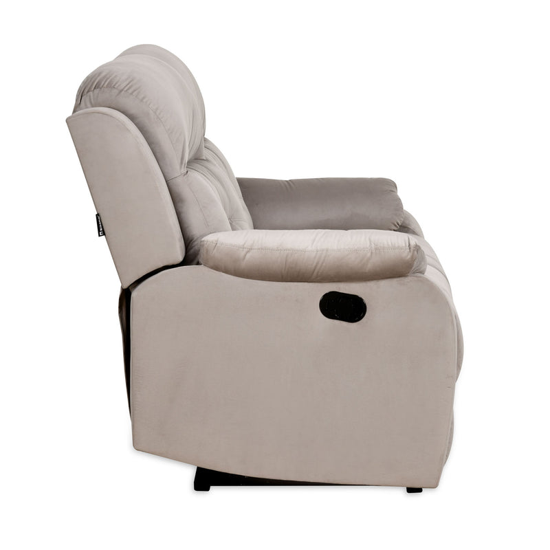 Nilkamal Rosia 2 Seater Manual Recliner Sofa (Light Brown)