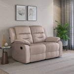 Rosia 2 Seater Manual Recliner Sofa (Light Brown)