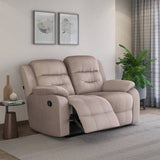 Nilkamal Rosia 2 Seater Manual Recliner Sofa (Light Brown)