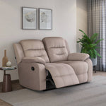 Rosia 2 Seater Manual Recliner Sofa (Light Brown)