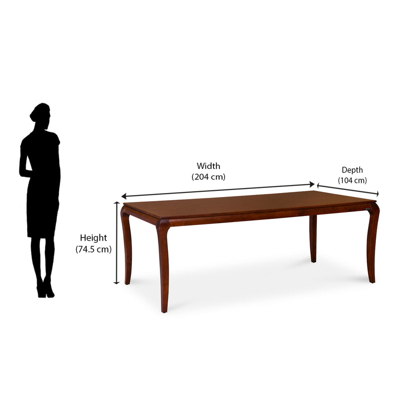 Steak 8 Seater Dining Table (Brown)