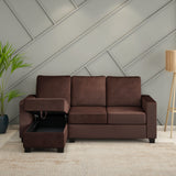 Nilkamal Shirley Lounger 2 Seater Sofa (Choco Brown)