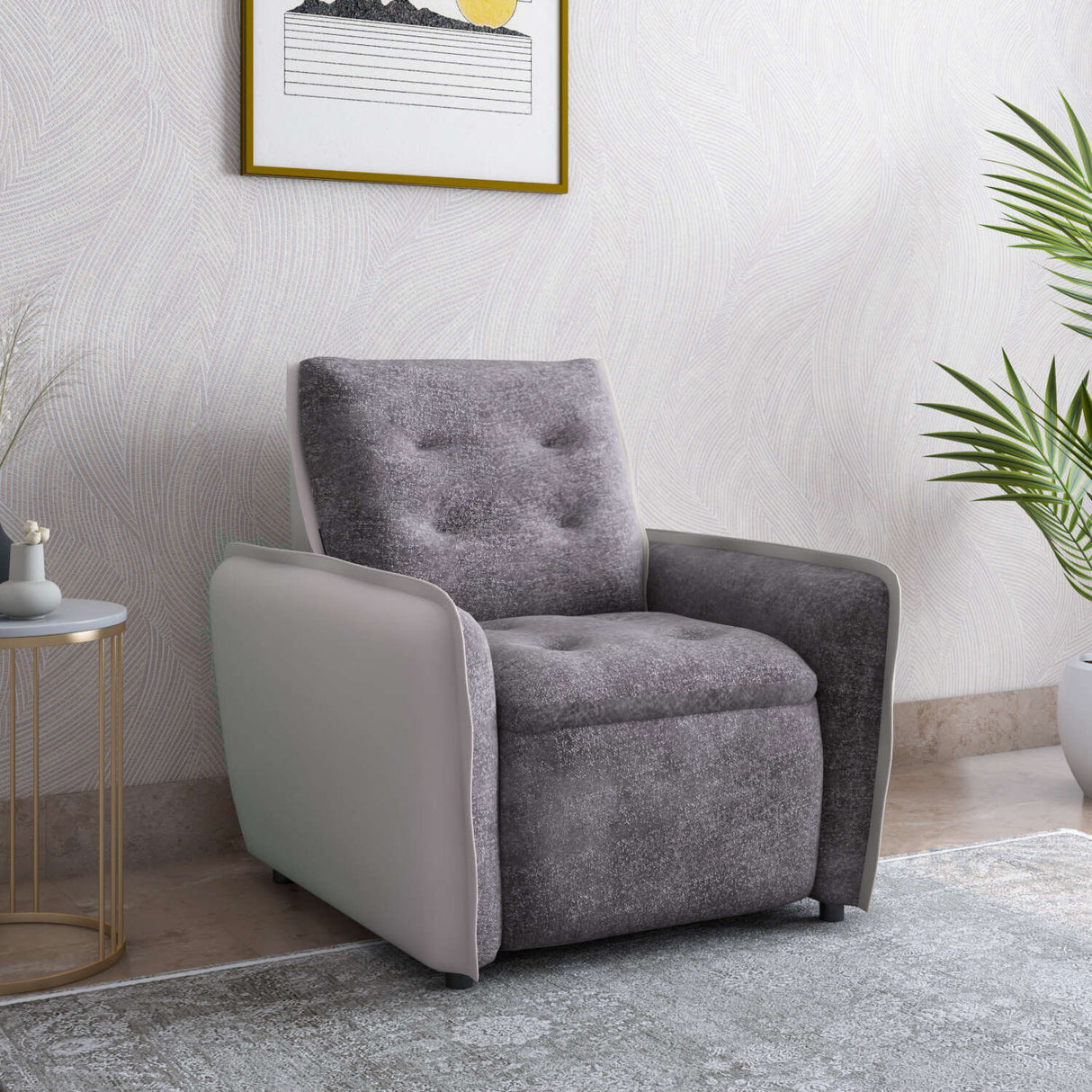 Tyler 1 Seater Electric Recliner (Grey)