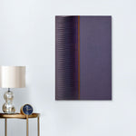 Rectangular Twisted Fluting Design Wall Decor (Lilac)