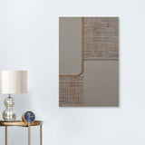 Alternate Fluting Design Wall Decor (Cream)