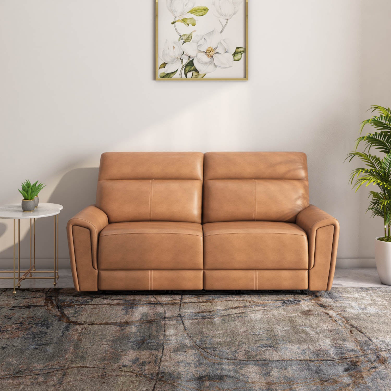 Venosa 3 Seater Electric Recliner Sofa (Tan)