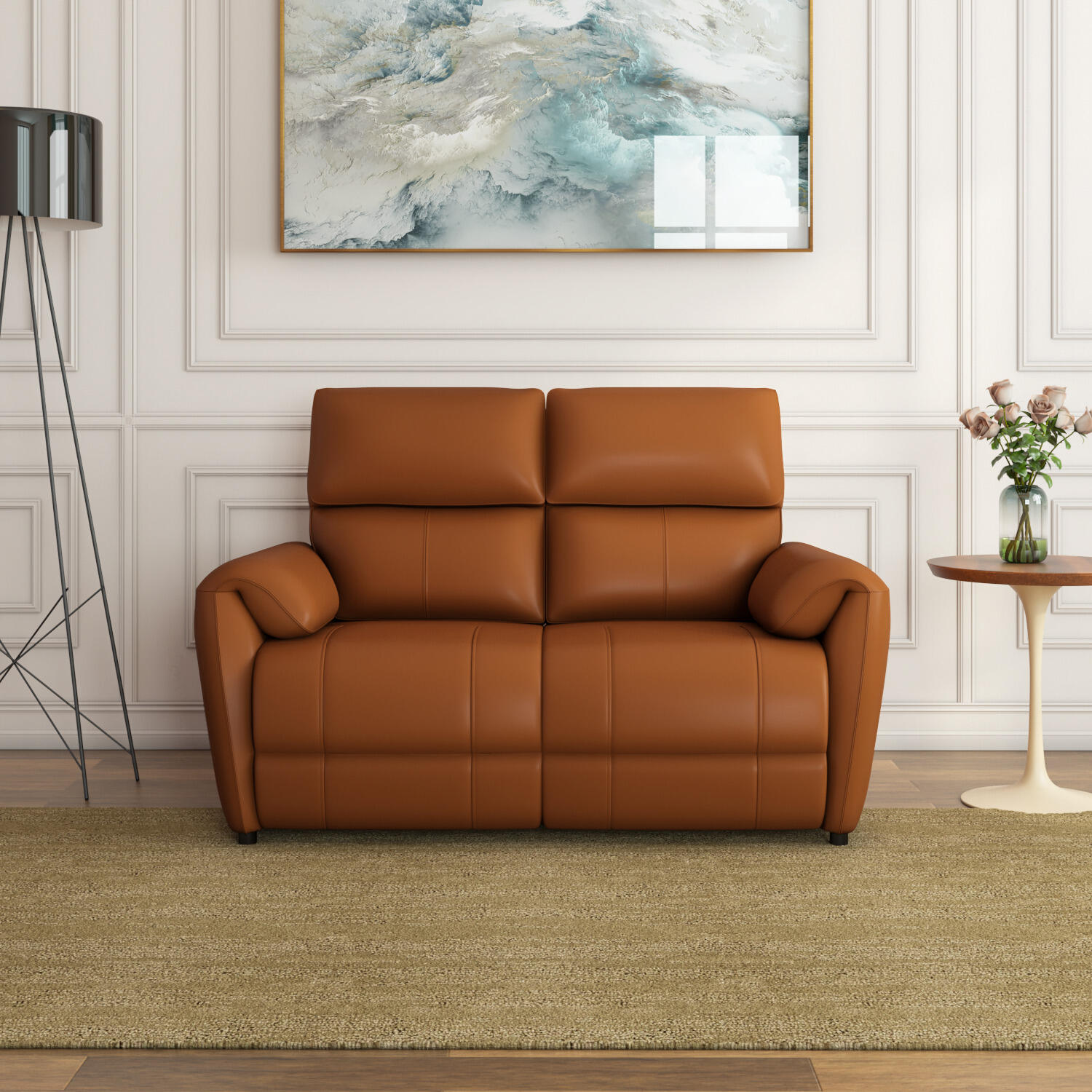 Wingston 2 Seater Electric Recliner (Tan)