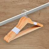 Wooden Hanger Set Of 6 Natural