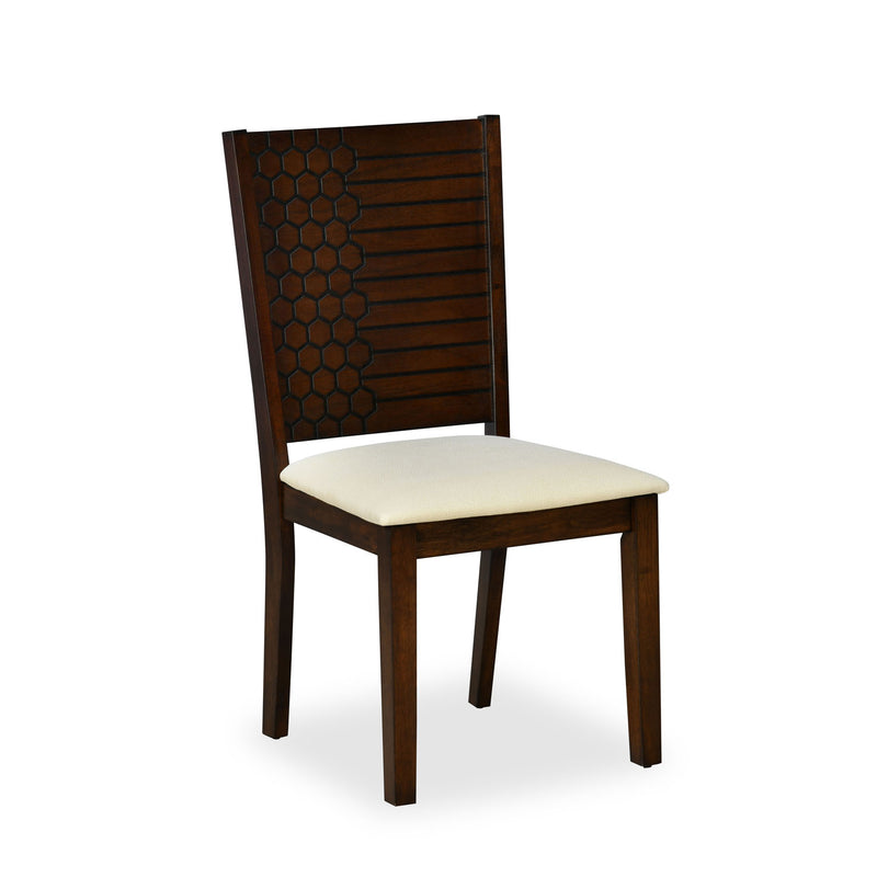 York Fabric Dining Chair (Antique Cherry)