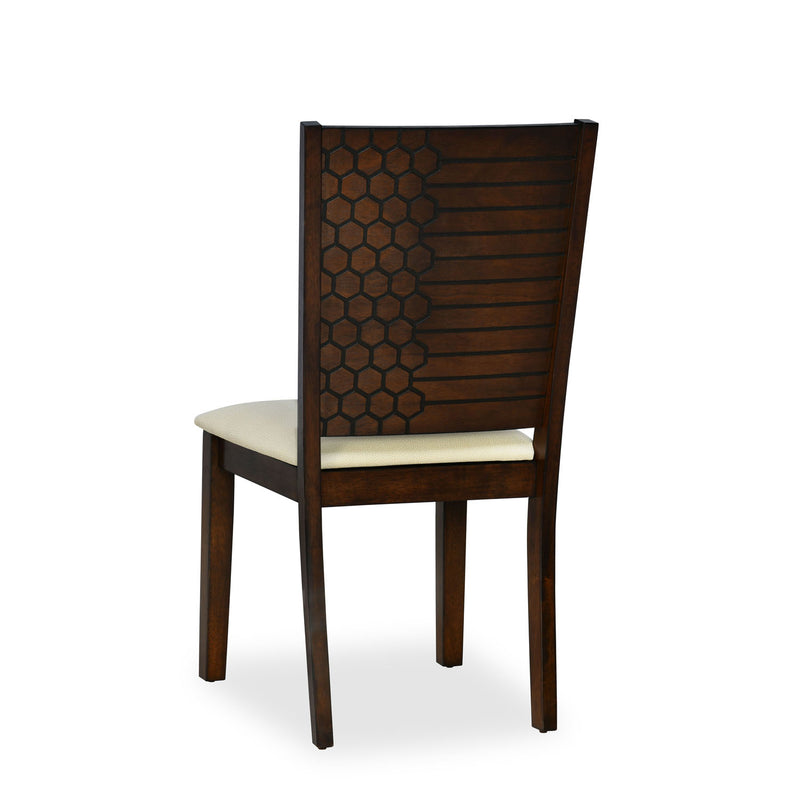 York Fabric Dining Chair (Antique Cherry)