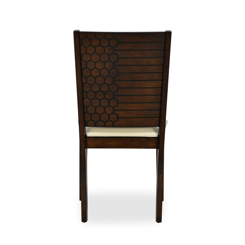 York Fabric Dining Chair (Antique Cherry)