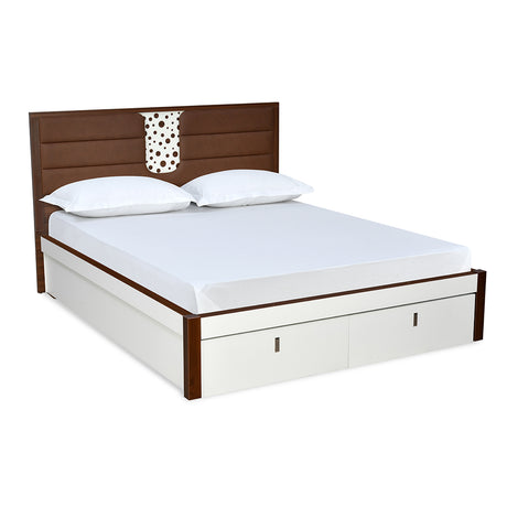 Noir Premier Bed with Hydraulic Storage (White)