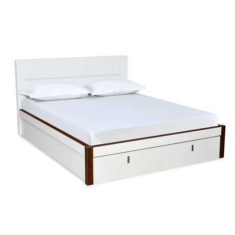 Capsule Premier Bed with Hydraulic Storage (White)