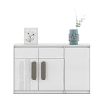 Agnes Engineered Wood Sideboard Cabinet (White)