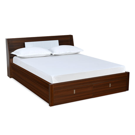 Ornate Premier Bed with Hydraulic Storage (Walnut)