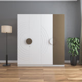 Cassini 4 Door Wardrobe With Led Light (White)