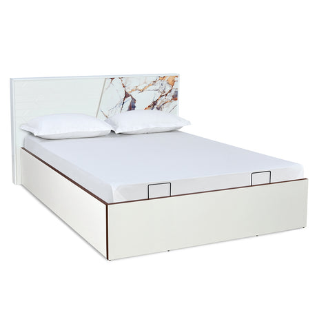 Galaxy Prime Bed with Semi Hydraulic Storage (White)