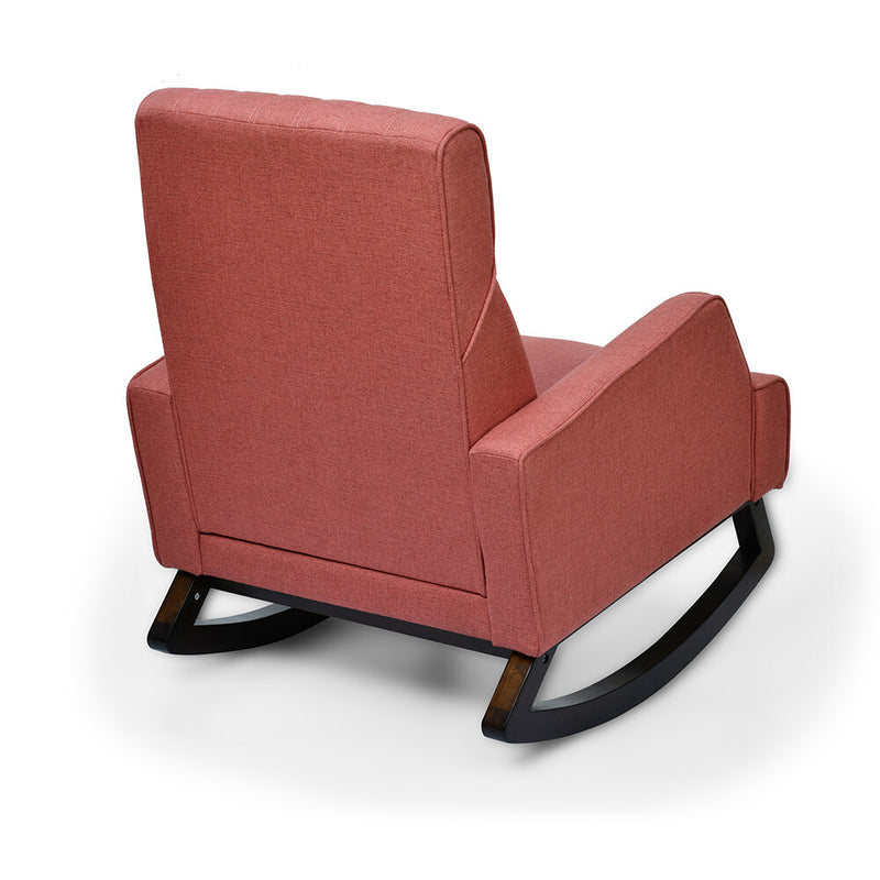 Ezio Rocking Arm Chair (Peach)