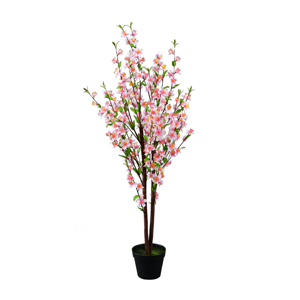 Artificial Peach Blossom Tree With Pot (Pink)