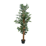 Artificial Ficus Tree With Pot (Green)