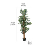 Artificial Ficus Tree With Pot (Green)