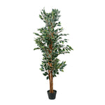 Artificial Ficus Tree With Pot (Green)