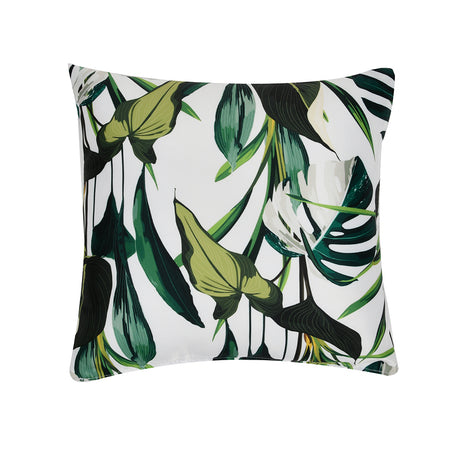 Ariel Biophilic Cult Satin Fabric 12' x 12' Filled Cushion (Green)