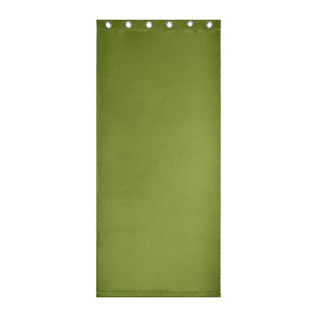 Visto Solid Blackout 9 Ft Polyester Long Door Curtains Set of 2 (Green)