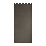 Visto Solid Blackout 7 Ft Polyester Door Curtains Set of 2 (Brown)