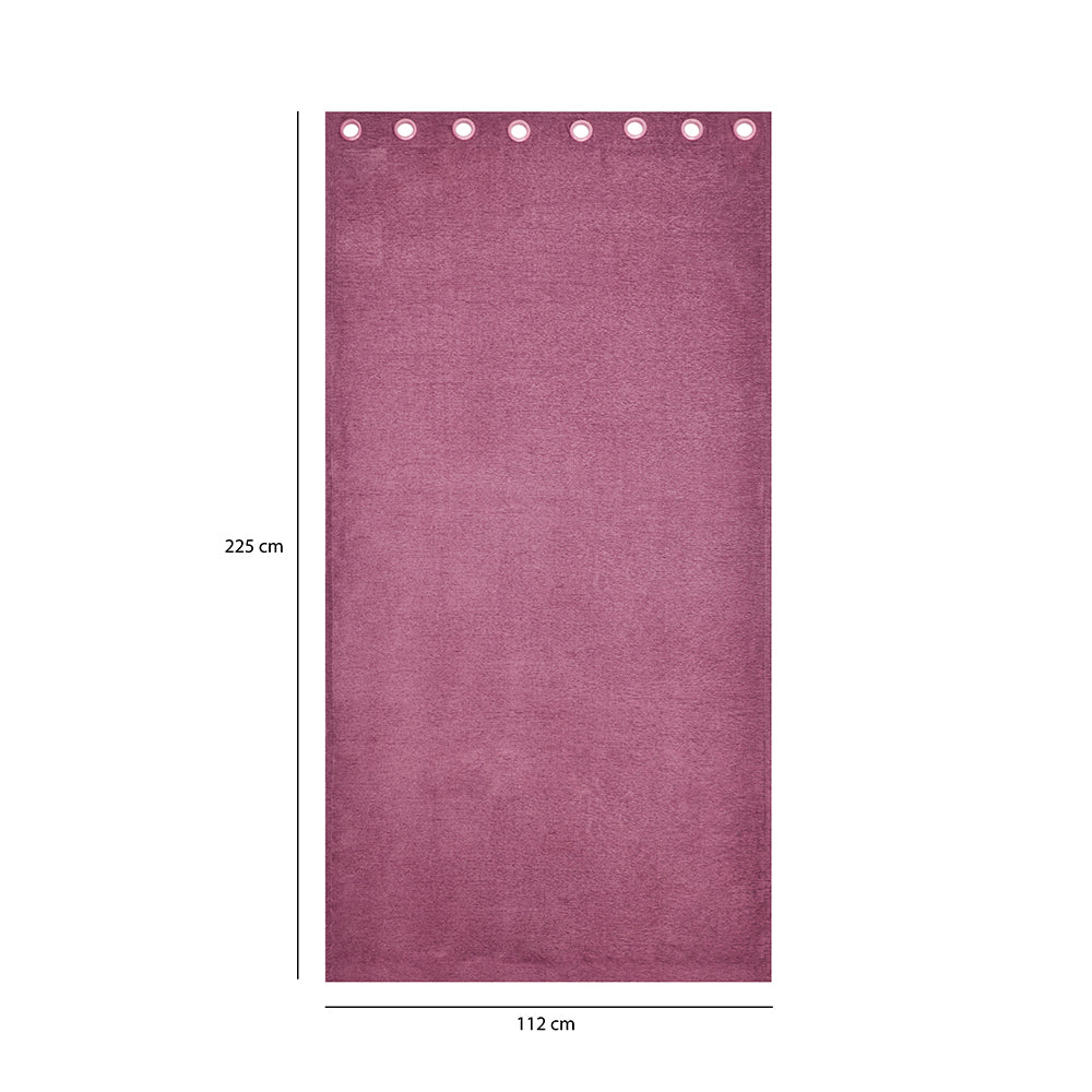 Grace Solids Opus 7 Ft Polyester Door Curtains Set Of 2 (Onion)