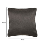 Ariana Visto Solid Polyester 16' x 16' Cushion Cover (Brown)