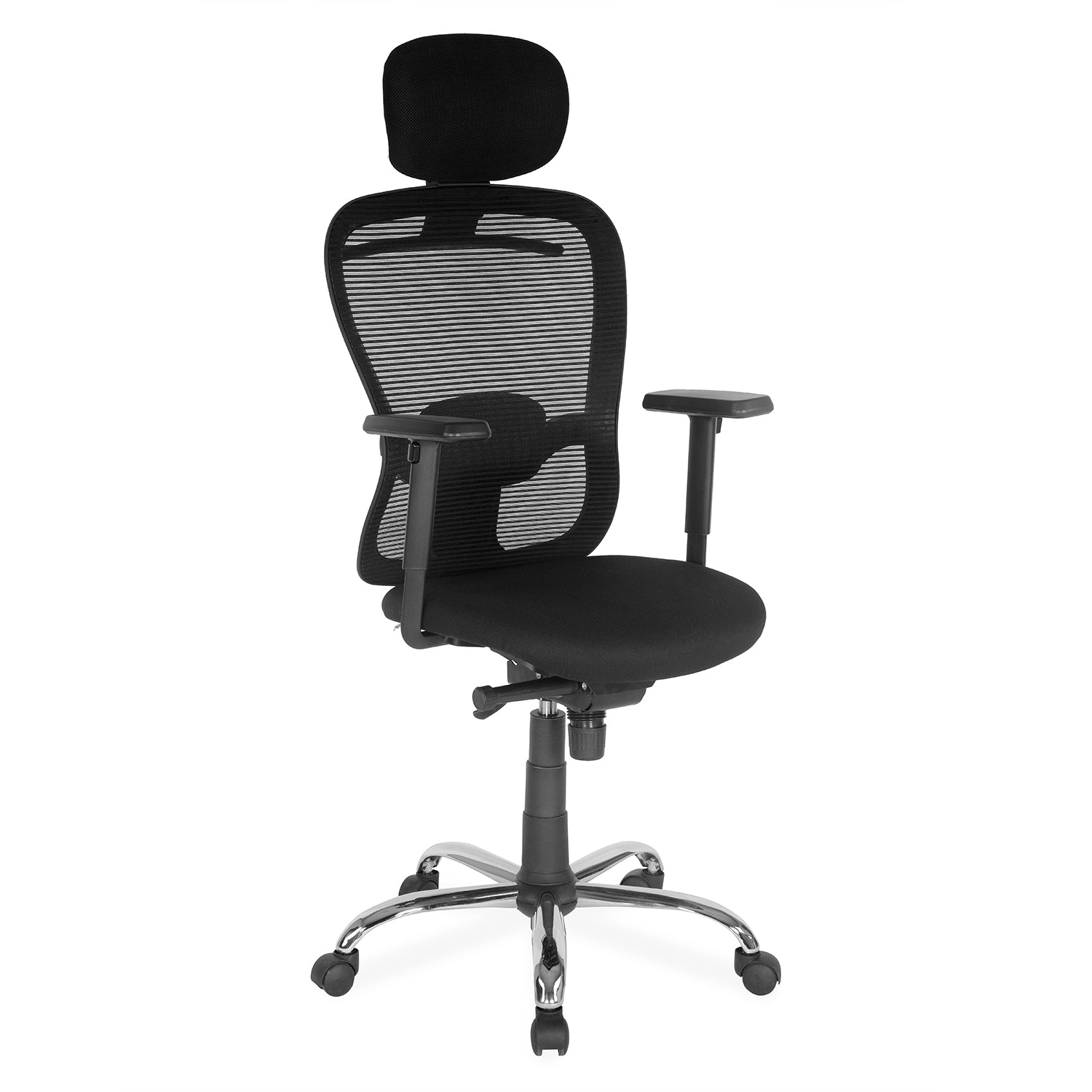 Alba High Black Mesh Chair (Black)