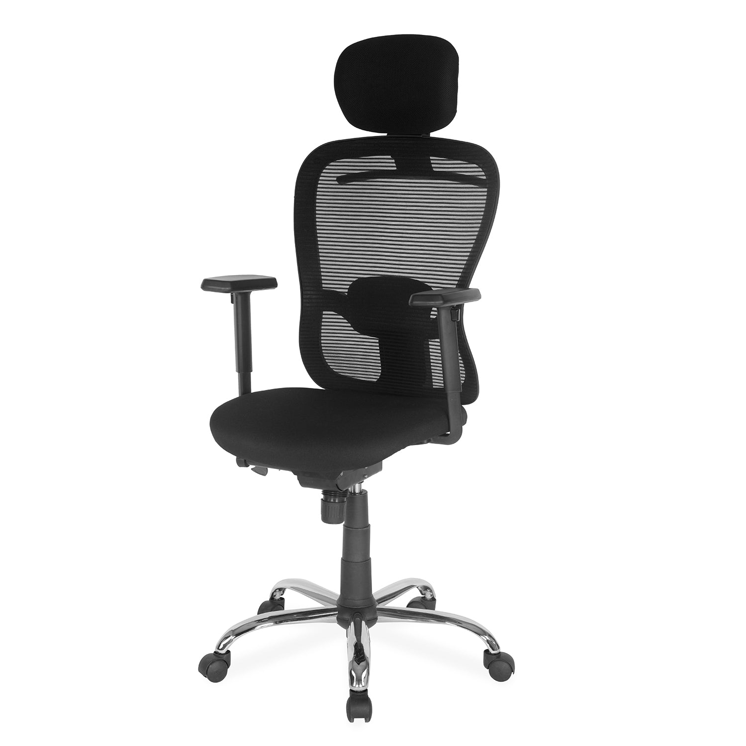 Alba High Black Mesh Chair (Black)