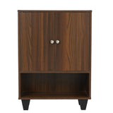 Astero Engineered Wood Shoe Cabinet (Walnut)