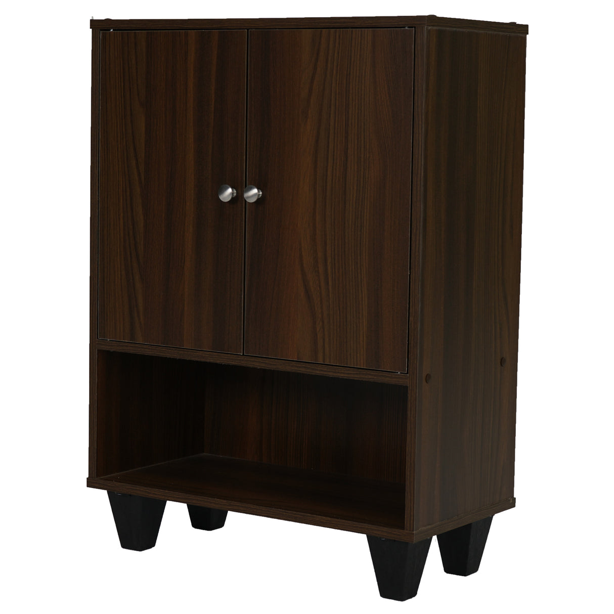 Astero Engineered Wood Shoe Cabinet (Walnut)