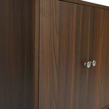 Astero Engineered Wood Shoe Cabinet (Walnut)