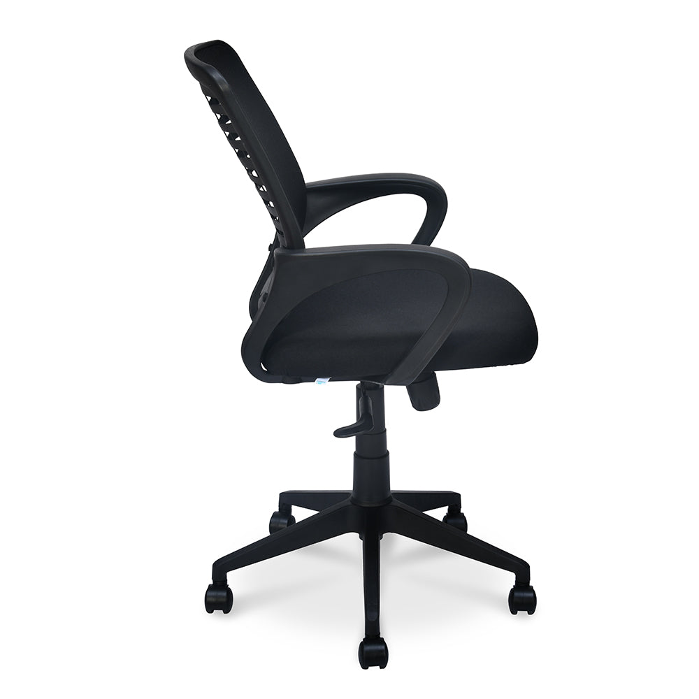 Astor Mid Back Mesh Office Chair (Black)