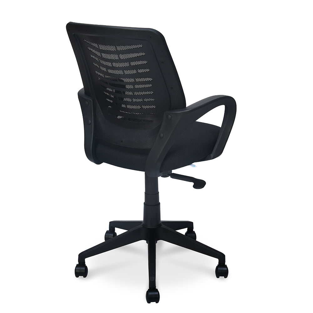 Astor Mid Back Mesh Office Chair (Black)