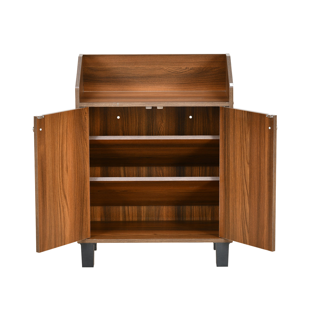 Aze Engineered Wood Shoe Cabinet (Classic Walnut)